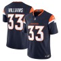 Javonte Williams Denver Broncos Nike Mile High Collection Vapor F.U.S.E. Limited Jersey - Navy Javonte Williams Denver Broncos Nike Mile High Collection Vapor F.U.S.E. Limited Jersey - Navy