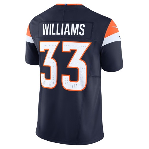Javonte Williams Denver Broncos Nike Mile High Collection Vapor F.U.S.E. Limited Jersey - Navy Javonte Williams Denver Broncos Nike Mile High Collection Vapor F.U.S.E. Limited Jersey - Navy