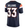 Javonte Williams Denver Broncos Nike Mile High Collection Vapor F.U.S.E. Limited Jersey - Navy Javonte Williams Denver Broncos Nike Mile High Collection Vapor F.U.S.E. Limited Jersey - Navy