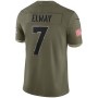 John Elway Denver Broncos 2022 Salute To Service Retired Player Limited Jersey - Olive John Elway Denver Broncos 2022 Salute To Service Retired Player Limited Jersey - Olive