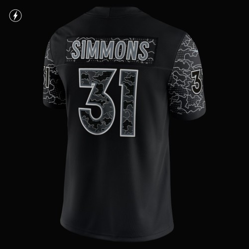 Justin Simmons Denver Broncos Nike RFLCTV Limited Jersey - Black Justin Simmons Denver Broncos Nike RFLCTV Limited Jersey - Black