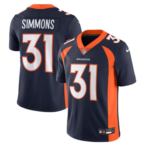 Justin Simmons Denver Broncos Nike Vapor Untouchable Limited Jersey - Navy Justin Simmons Denver Broncos Nike Vapor Untouchable Limited Jersey - Navy