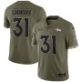 Justin Simmons Denver Broncos Nike 2022 Salute To Service Limited Jersey - Olive Justin Simmons Denver Broncos Nike 2022 Salute To Service Limited Jersey - Olive