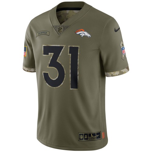 Justin Simmons Denver Broncos Nike 2022 Salute To Service Limited Jersey - Olive Justin Simmons Denver Broncos Nike 2022 Salute To Service Limited Jersey - Olive