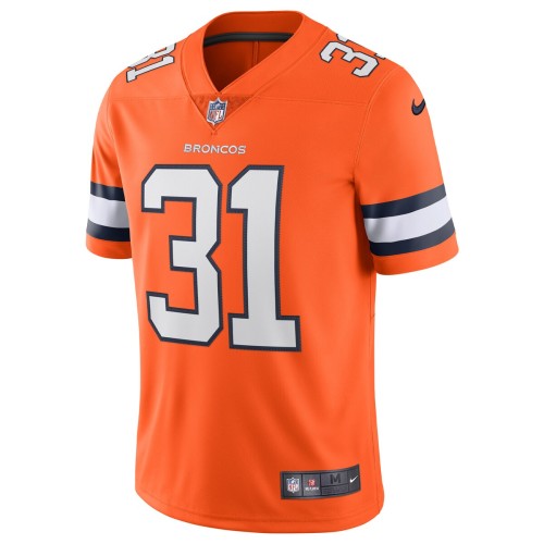 Justin Simmons Denver Broncos Nike Alternate Vapor Limited Jersey - Orange Justin Simmons Denver Broncos Nike Alternate Vapor Limited Jersey - Orange