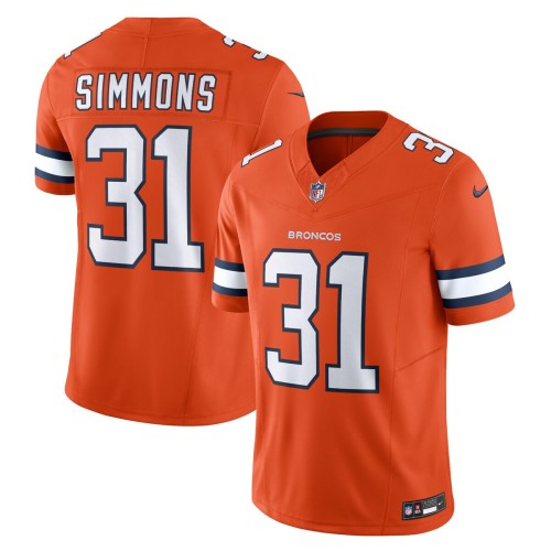 Justin Simmons Denver Broncos Nike Vapor F.U.S.E. Limited Jersey - Orange Justin Simmons Denver Broncos Nike Vapor F.U.S.E. Limited Jersey - Orange