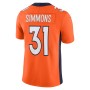 Justin Simmons Denver Broncos Nike Vapor Limited Jersey - Orange