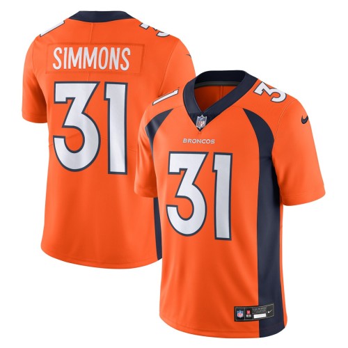 Justin Simmons Denver Broncos Nike Vapor Untouchable Limited Jersey - Orange Justin Simmons Denver Broncos Nike Vapor Untouchable Limited Jersey - Orange