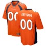 Denver Broncos Nike Custom Game Jersey - Orange Denver Broncos Nike Custom Game Jersey - Orange