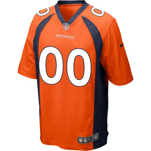 Denver Broncos Nike Custom Game Jersey - Orange Denver Broncos Nike Custom Game Jersey - Orange