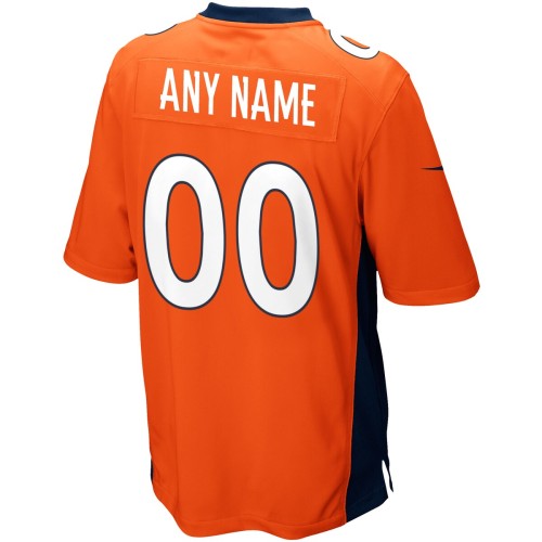 Denver Broncos Nike Custom Game Jersey - Orange Denver Broncos Nike Custom Game Jersey - Orange