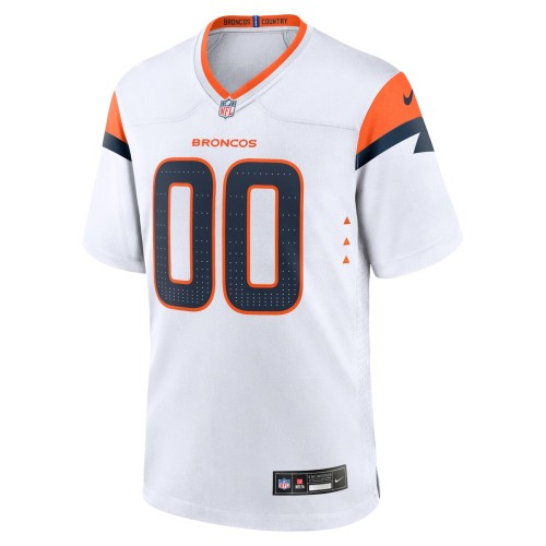 Denver Broncos Nike Custom Game Jersey - White Denver Broncos Nike Custom Game Jersey - White