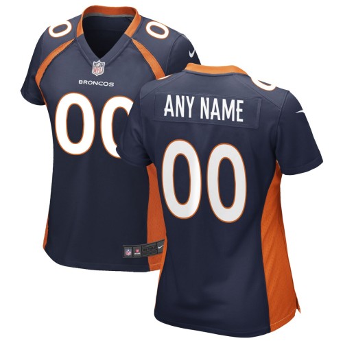 Denver Broncos Nike Women's Alternate Custom Game Jersey - Navy Denver Broncos Nike Women's Alternate Custom Game Jersey - Navy