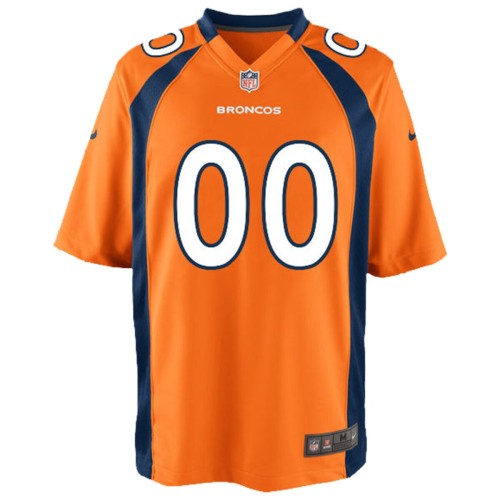 Denver Broncos Nike Youth Custom Game Jersey - Orange Denver Broncos Nike Youth Custom Game Jersey - Orange
