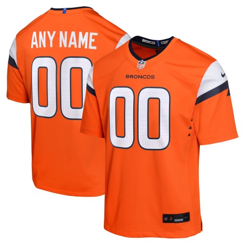 Denver Broncos Nike Youth Custom Game Jersey - Orange Denver Broncos Nike Youth Custom Game Jersey - Orange