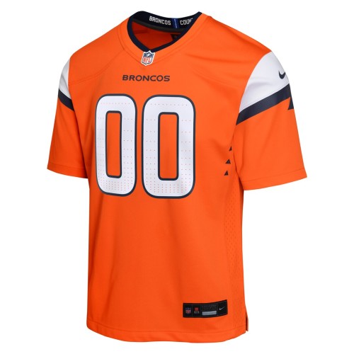 Denver Broncos Nike Youth Custom Game Jersey - Orange Denver Broncos Nike Youth Custom Game Jersey - Orange