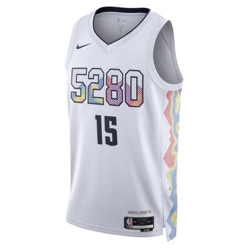 Nikola Jokic Denver Nuggets Nike Unisex 2024/25 Swingman Player Jersey - City Edition - White Nikola Jokic Denver Nuggets Nike Unisex 2024/25 Swingman Player Jersey - City Edition - White