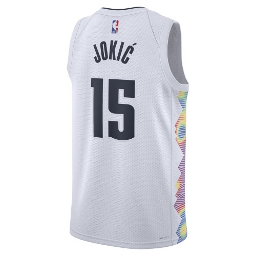 Nikola Jokic Denver Nuggets Nike Unisex 2024/25 Swingman Player Jersey - City Edition - White Nikola Jokic Denver Nuggets Nike Unisex 2024/25 Swingman Player Jersey - City Edition - White
