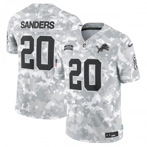 Barry Sanders Detroit Lions Nike 2024 Salute to Service Retired Player Limited Jersey - Arctic Camo Barry Sanders Detroit Lions Nike 2024 Salute to Service Retired Player Limited Jersey - Arctic Camo