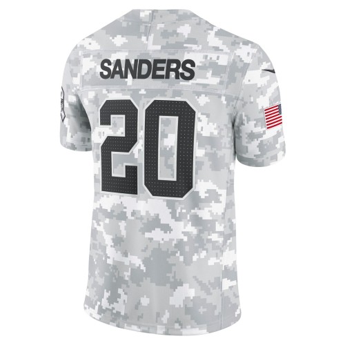Barry Sanders Detroit Lions Nike 2024 Salute to Service Retired Player Limited Jersey - Arctic Camo Barry Sanders Detroit Lions Nike 2024 Salute to Service Retired Player Limited Jersey - Arctic Camo