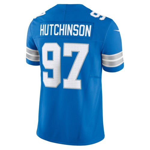 Aidan Hutchinson Detroit Lions Nike Vapor F.U.S.E. Limited Jersey - Blue Aidan Hutchinson Detroit Lions Nike Vapor F.U.S.E. Limited Jersey - Blue