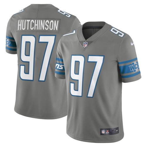 Aidan Hutchinson Detroit Lions Nike Alternate Team Vapor Limited Jersey - Steel Aidan Hutchinson Detroit Lions Nike Alternate Team Vapor Limited Jersey - Steel
