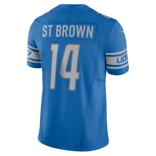 Amon-Ra St. Brown Detroit Lions Nike Vapor F.U.S.E. Limited Jersey - Blue Amon-Ra St. Brown Detroit Lions Nike Vapor F.U.S.E. Limited Jersey - Blue