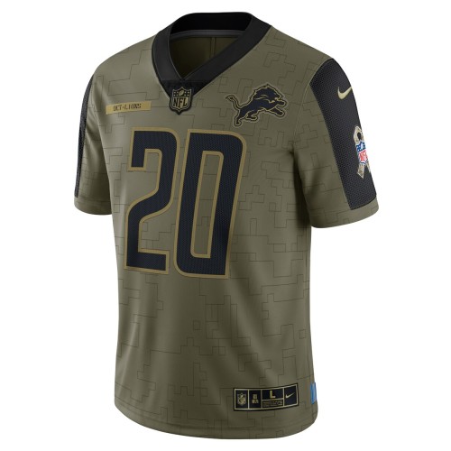 Barry Sanders Detroit Lions Nike 2021 Salute To Service Retired Player Limited Jersey - Olive Barry Sanders Detroit Lions Nike 2021 Salute To Service Retired Player Limited Jersey - Olive