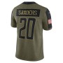 Barry Sanders Detroit Lions Nike 2021 Salute To Service Retired Player Limited Jersey - Olive Barry Sanders Detroit Lions Nike 2021 Salute To Service Retired Player Limited Jersey - Olive