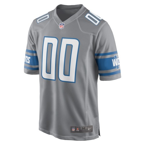 Detroit Lions Nike Alternate Custom Game Jersey - Gray Detroit Lions Nike Alternate Custom Game Jersey - Gray
