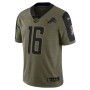 Jared Goff Detroit Lions Nike 2021 Salute To Service Limited Player Jersey - Olive Jared Goff Detroit Lions Nike 2021 Salute To Service Limited Player Jersey - Olive