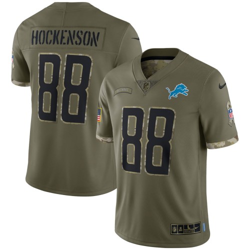T.J. Hockenson Detroit Lions Nike 2022 Salute To Service Limited Jersey - Olive T.J. Hockenson Detroit Lions Nike 2022 Salute To Service Limited Jersey - Olive