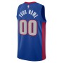 Detroit Pistons Nike 2020/21 Swingman Custom Jersey Blue - City Edition Detroit Pistons Nike 2020/21 Swingman Custom Jersey Blue - City Edition