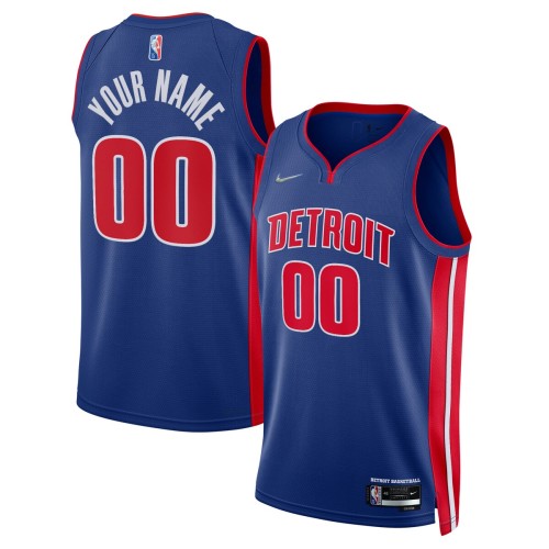 Detroit Pistons Nike 2021/22 Diamond Swingman Custom Jersey - Icon Edition - Blue Detroit Pistons Nike 2021/22 Diamond Swingman Custom Jersey - Icon Edition - Blue