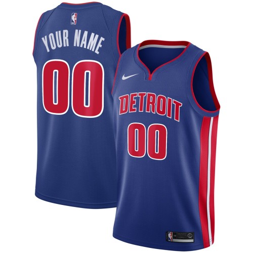 Detroit Pistons Nike Swingman Custom Jersey Blue - Icon Edition Detroit Pistons Nike Swingman Custom Jersey Blue - Icon Edition