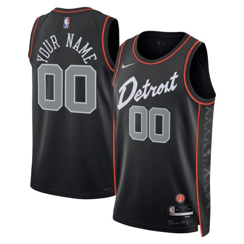 Detroit Pistons Nike Unisex 2023/24 Custom Swingman Jersey - Black - City Edition Detroit Pistons Nike Unisex 2023/24 Custom Swingman Jersey - Black - City Edition