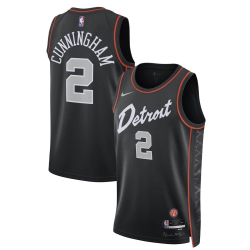 Cade Cunningham Detroit Pistons Nike Unisex 2023/24 Swingman Jersey - Black - City Edition Cade Cunningham Detroit Pistons Nike Unisex 2023/24 Swingman Jersey - Black - City Edition