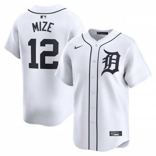 Casey Mize Detroit Tigers Nike Home Limited Player Jersey - White Casey Mize Detroit Tigers Nike Home Limited Player Jersey - White