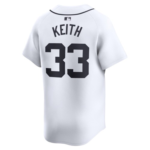 Colt Keith Detroit Tigers Nike Home Limited Player Jersey - White Colt Keith Detroit Tigers Nike Home Limited Player Jersey - White