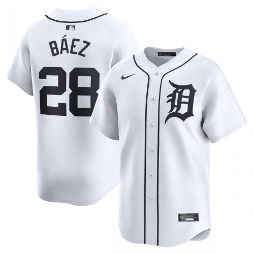 Javier Baez Detroit Tigers Nike Home Limited Player Jersey - White Javier Baez Detroit Tigers Nike Home Limited Player Jersey - White