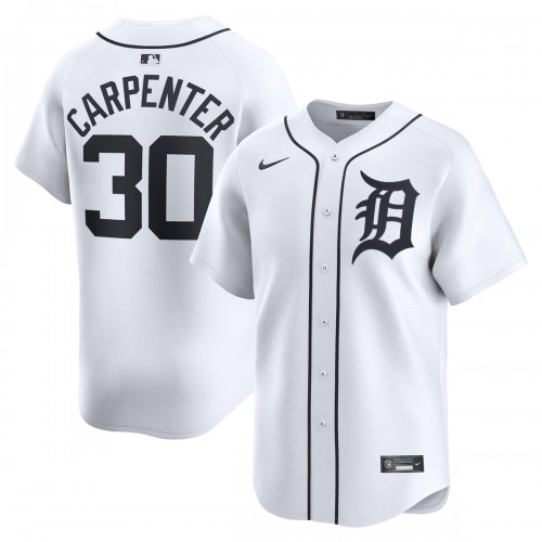 Kerry Carpenter Detroit Tigers Nike Home Limited Player Jersey - White Kerry Carpenter Detroit Tigers Nike Home Limited Player Jersey - White