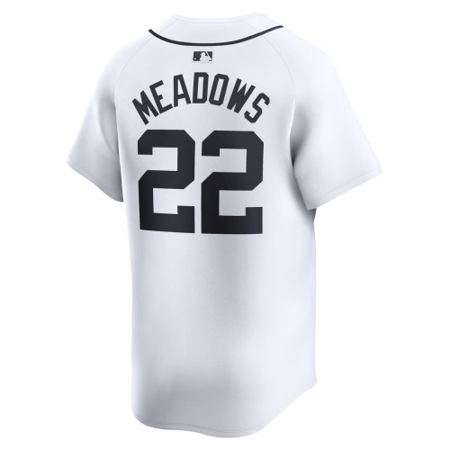 Parker Meadows Detroit Tigers Nike Home Limited Player Jersey - White Parker Meadows Detroit Tigers Nike Home Limited Player Jersey - White