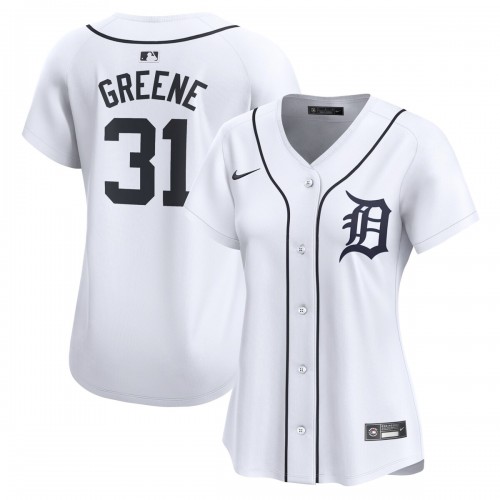 Riley Greene Detroit Tigers Nike Women's Home Limited Player Jersey - White Riley Greene Detroit Tigers Nike Women's Home Limited Player Jersey - White