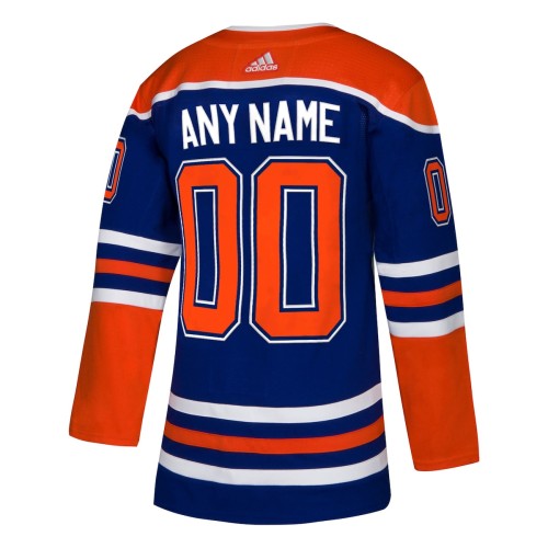 Edmonton Oilers adidas Alternate Authentic Custom Jersey - Royal Edmonton Oilers adidas Alternate Authentic Custom Jersey - Royal