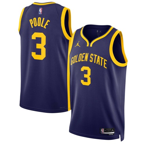 Jordan Poole Golden State Warriors Jordan Brand 2022/23 Statement Edition Swingman Jersey - Navy Jordan Poole Golden State Warriors Jordan Brand 2022/23 Statement Edition Swingman Jersey - Navy