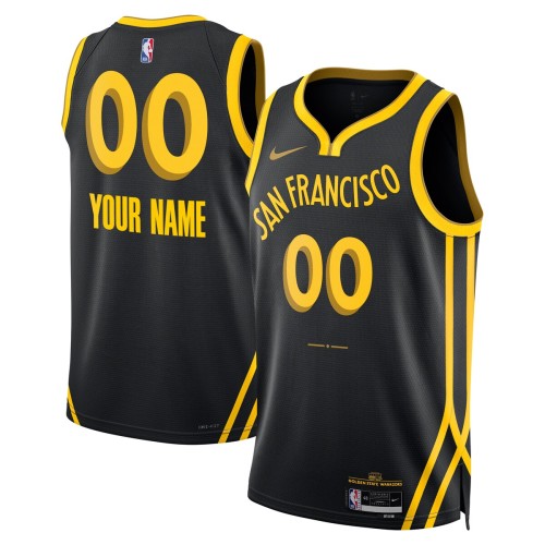 Golden State Warriors Nike Unisex 2023/24 Custom Swingman Jersey - Black - City Edition Golden State Warriors Nike Unisex 2023/24 Custom Swingman Jersey - Black - City Edition