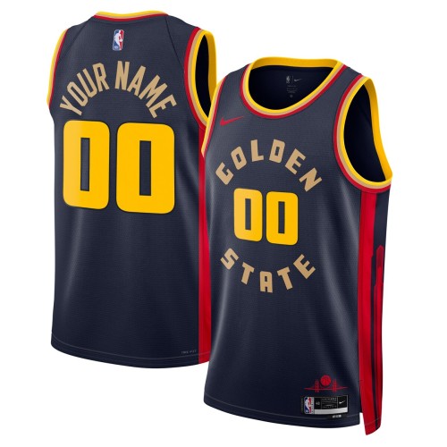 Golden State Warriors Nike Unisex 2024/25 Custom Swingman Jersey - City Edition - Navy Golden State Warriors Nike Unisex 2024/25 Custom Swingman Jersey - City Edition - Navy