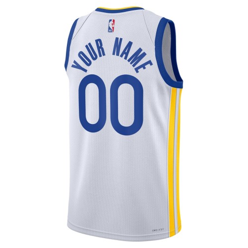 Golden State Warriors Nike Unisex 2022/23 Swingman Custom Jersey White - Association Edition Golden State Warriors Nike Unisex 2022/23 Swingman Custom Jersey White - Association Edition