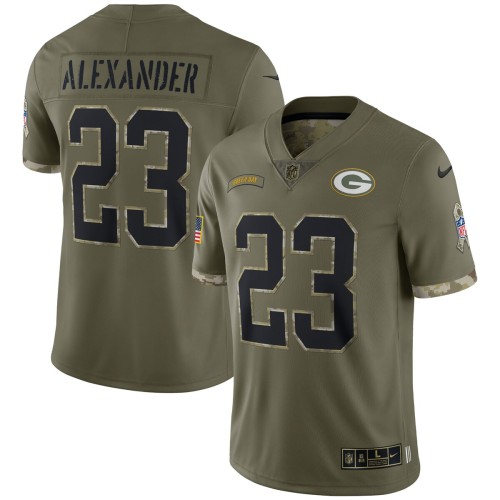 Jaire Alexander Green Bay Packers Nike 2022 Salute To Service Limited Jersey - Olive Jaire Alexander Green Bay Packers Nike 2022 Salute To Service Limited Jersey - Olive