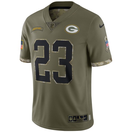 Jaire Alexander Green Bay Packers Nike 2022 Salute To Service Limited Jersey - Olive Jaire Alexander Green Bay Packers Nike 2022 Salute To Service Limited Jersey - Olive